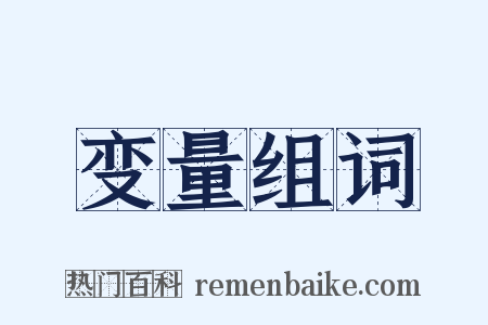 变量组词是什么意思的图片